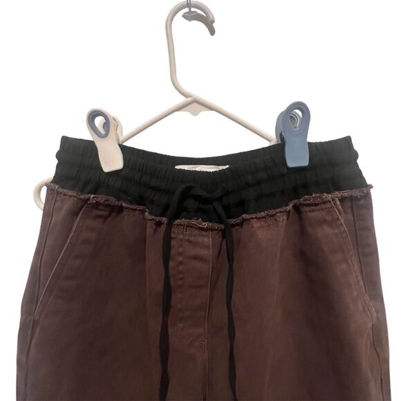 3.1 Phillip Lim womens Denim Combo Pants with drawstring size small - Picture 7 of 11